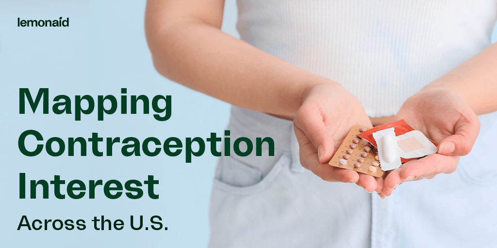 A header image for a blog about contraception searches across the U.S.